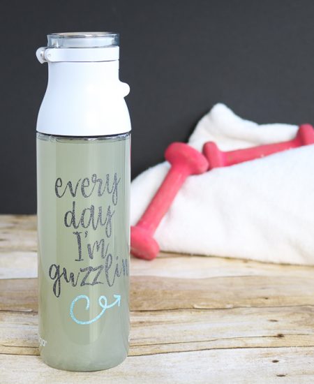 water bottle vinyl design