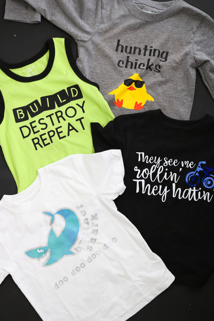 Here's how to use cricut iron on vinyl and the Cricut easy press to make fun and creative t-shirts!