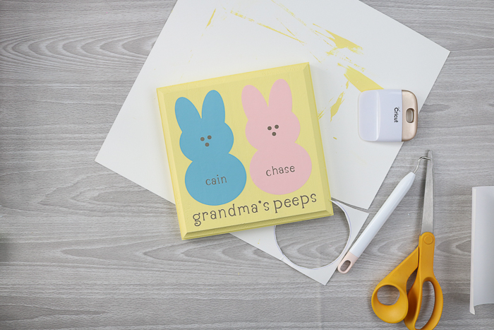 A cute grandma's peeps sign that any grandmother will love!