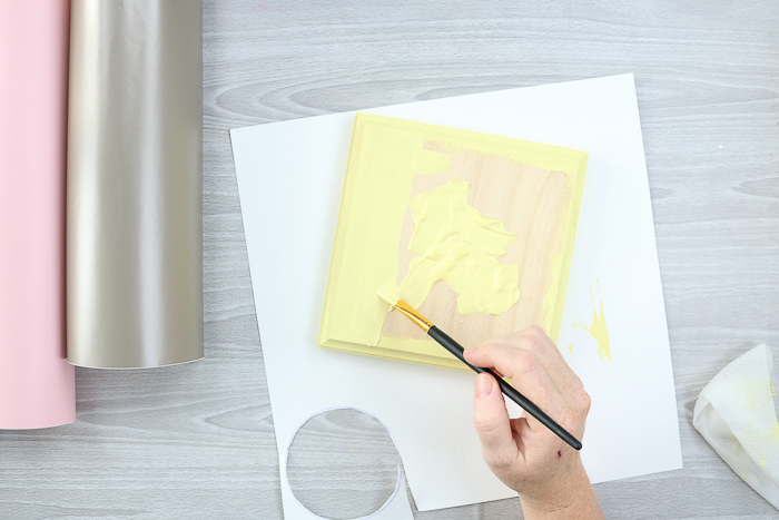 Painting a wooden plaque