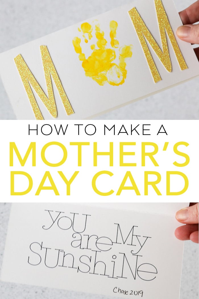 Cricut Mother's Day card pin image