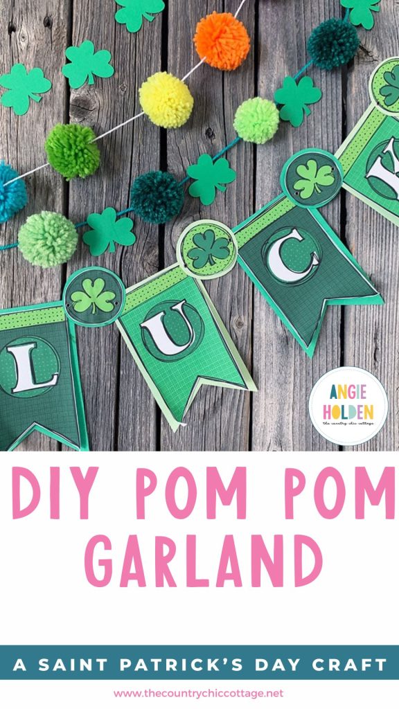 St. Patrick's day pom pom garland