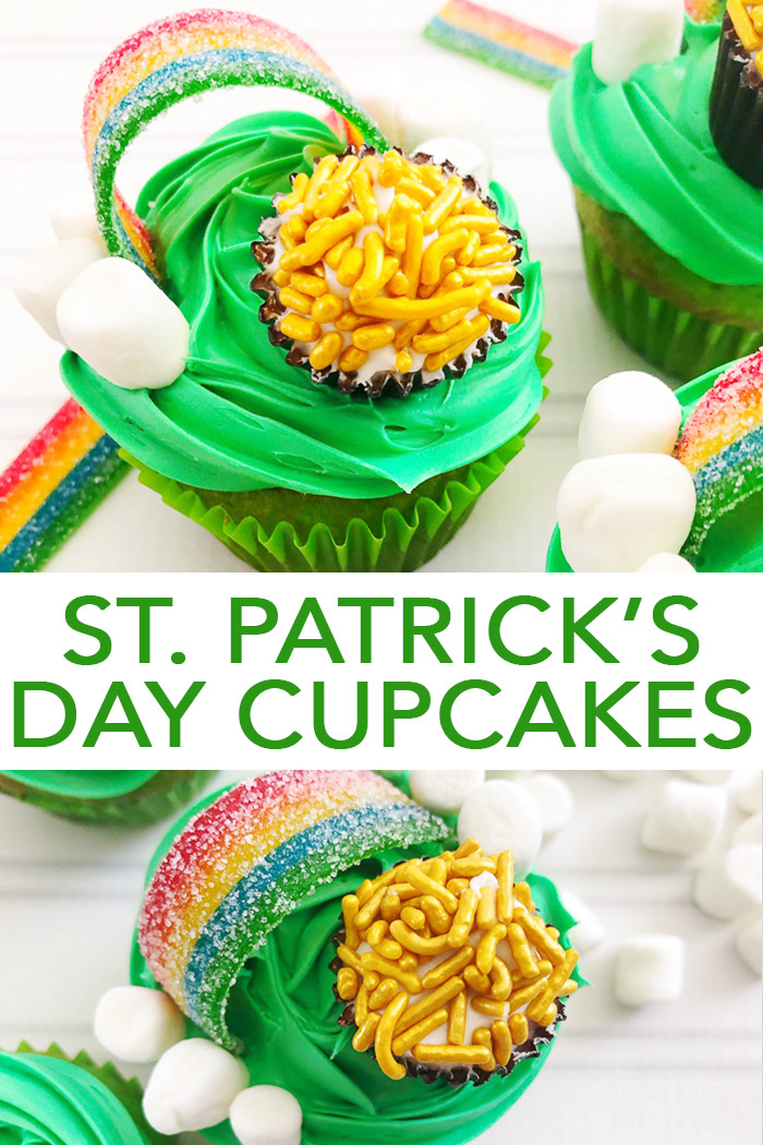 st patrick\'s day cupcakes