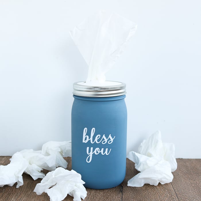 How to Make a Mason Jar Tissue Holder | The Country Chic Cottage