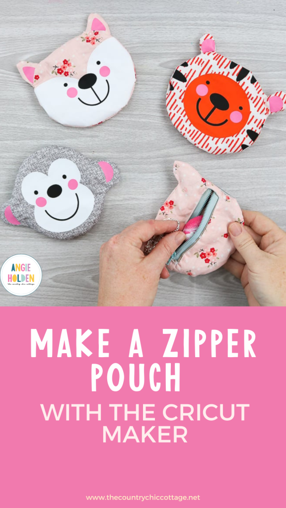 make a zipper pouch with a cricut maker