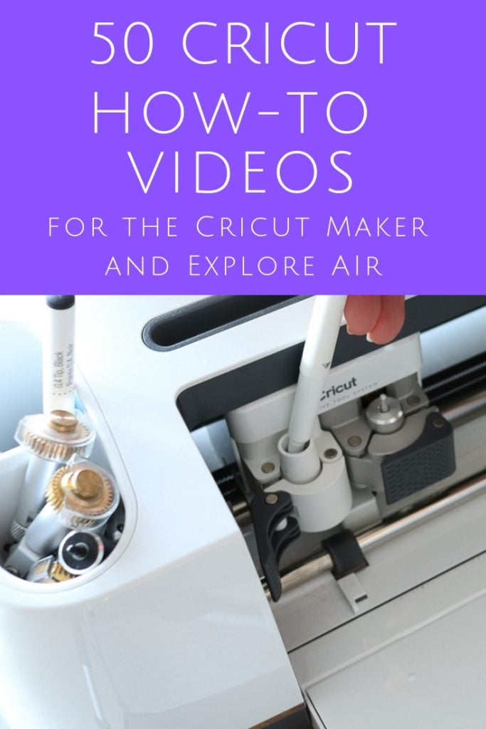 50 Cricut How-to Videos to master your machine! Includes videos for both the Cricut Maker and Cricut Explore Air! #cricut #cricutmade