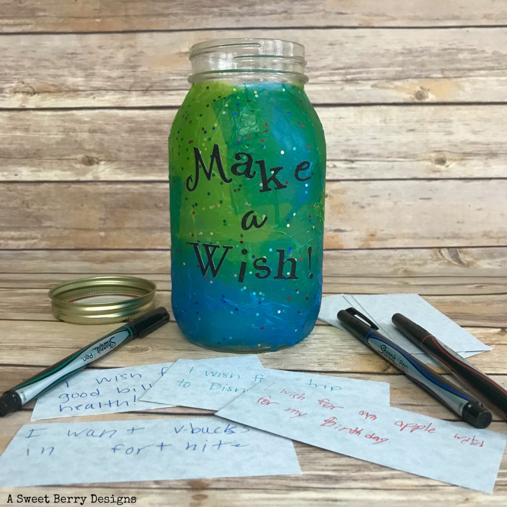 make a wish mason jar