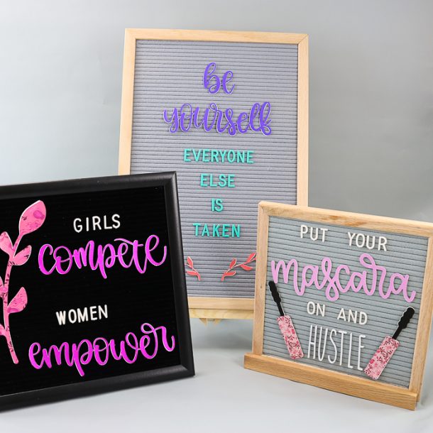 How to Make Adorable Letter Board Accessories With Your Cricut Angie