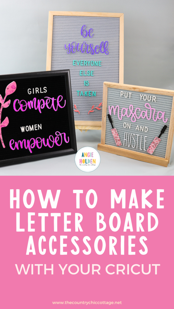 how to make letter board accessories