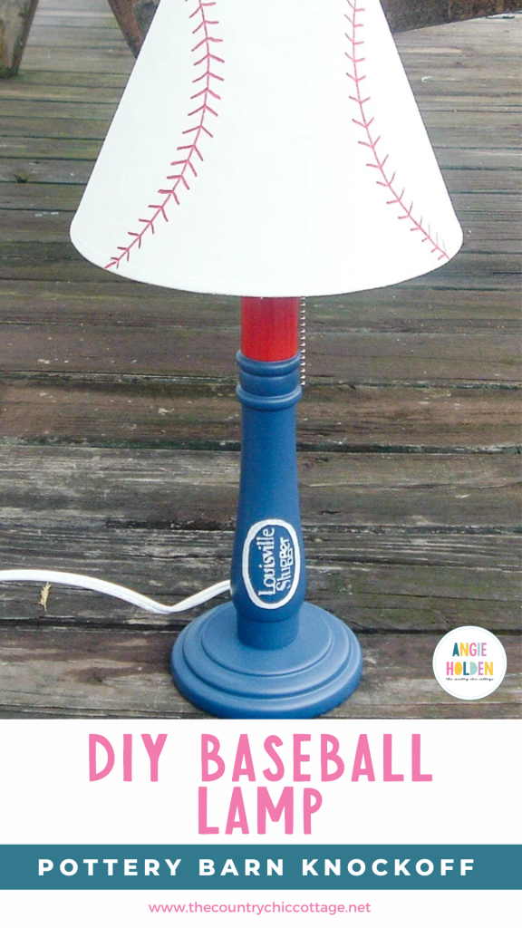 DIY baseball lamp