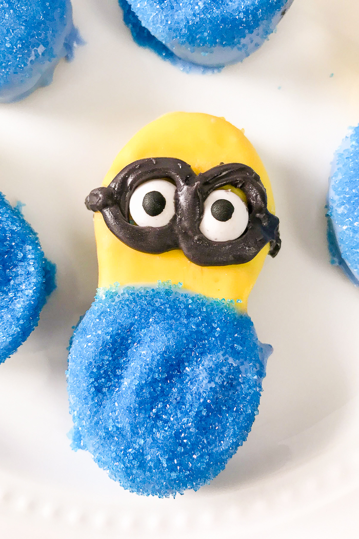 minion decorated cookies including goggles
