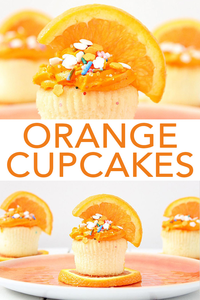 Make these orange cupcakes this summer! This easy orange cupcake recipe is perfect for all of your parties and get togethers! #cupcakes #dessert #yum