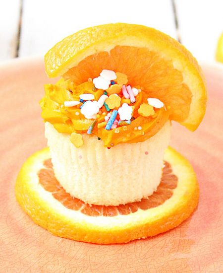 An orange cupcake recipe perfect for summer.