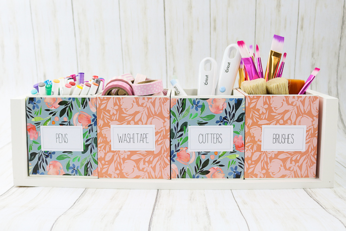 You can make your very own craft supply organizer using this simple tutorial!