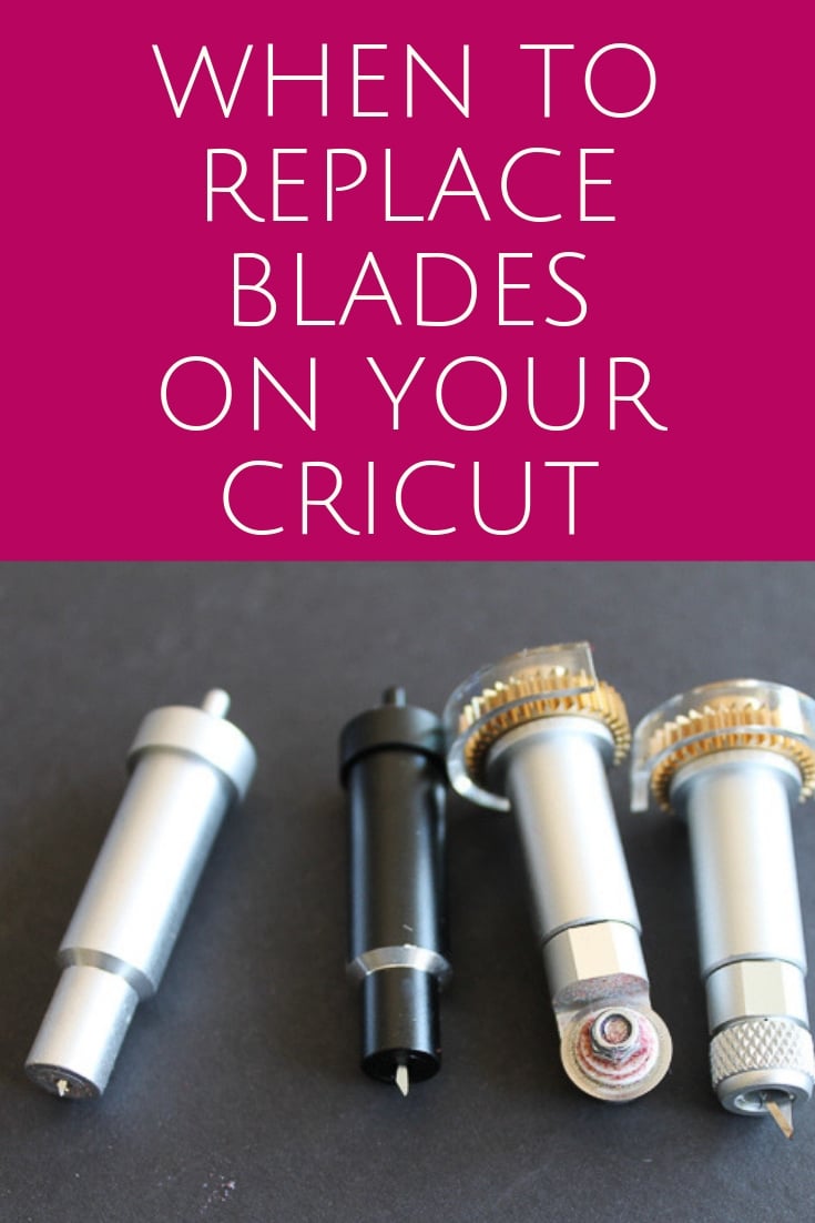 A look at when to replace blades on a Cricut machine. From the Cricut Explore Air 2 to the Cricut Maker, we are diving into all the blades and what to look for when changing them! #cricut #cricutmade #cricutmachine
