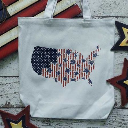 DIY Patriotic Tote Bag by Burton Avenue
