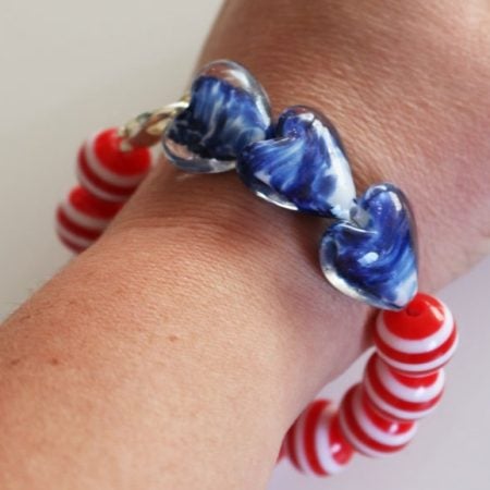 Patriotic Beaded Bracelet by 30 Minute Crafts