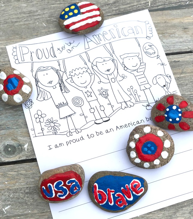 Patriotic-Painted-Rocks