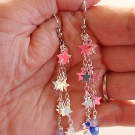 Star and Sparkle Earrings by 30 Minute Crafts