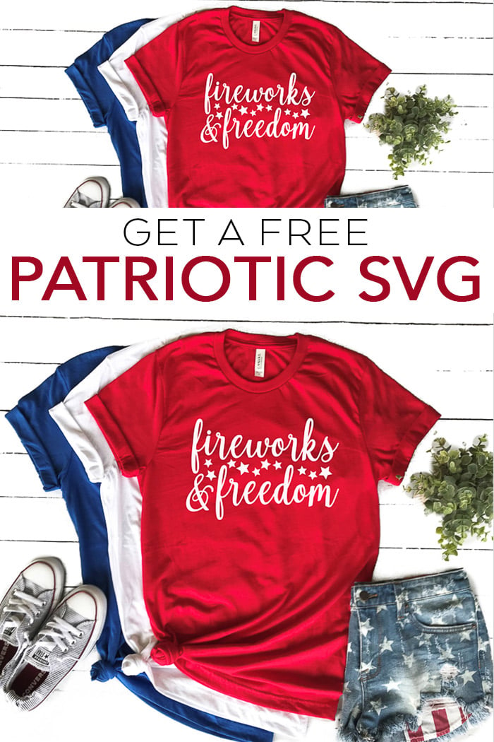 Use this free patriotic SVG to make something special with your Cricut or Silhouette machine! Includes links to 15 other free patriotic SVG files as well! #cricut #cricutmade #svgfile #freesvg #silhouette #silhouettecameo