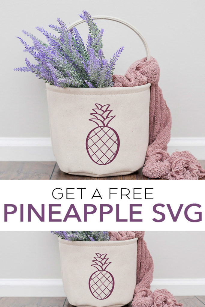 Get this free pineapple SVG and use it on your Cricut crafts! A cute cut file perfect for all sorts of craft projects! #svg #svgfile #freesvg #cricut #cricutmade #silhouette #cutfile #pineapple
