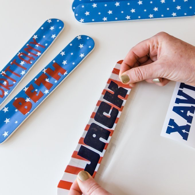 patriotic slap bracelets