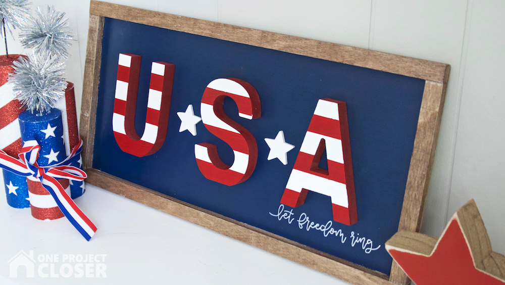 patriotic usa sign