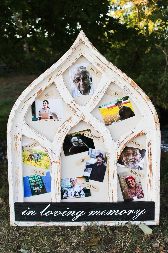 wedding memorial frame to remember those that have passed on