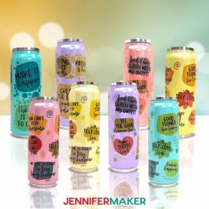 Sublimation On Colored Tumblers by Jennifer Maker