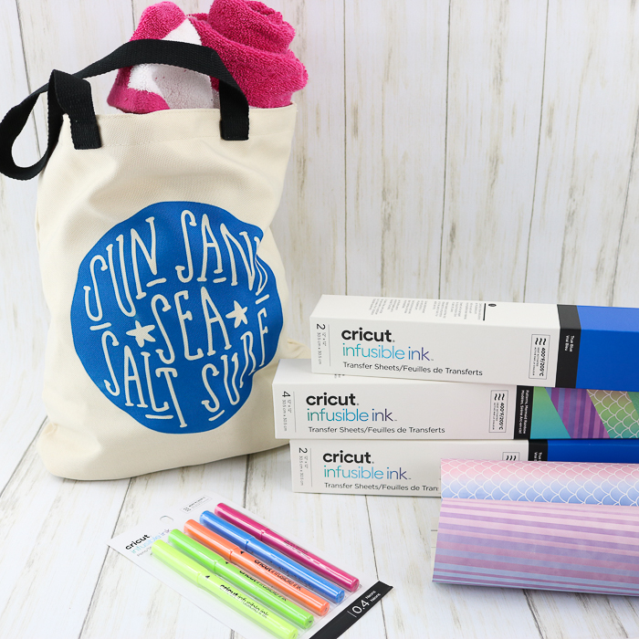 how to make a tote bag with Cricut infusible ink