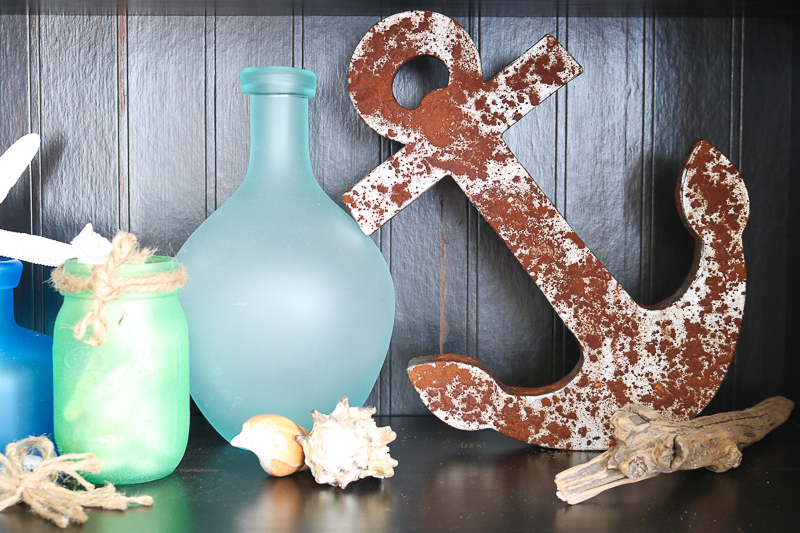 rustic anchor using faux rust paint