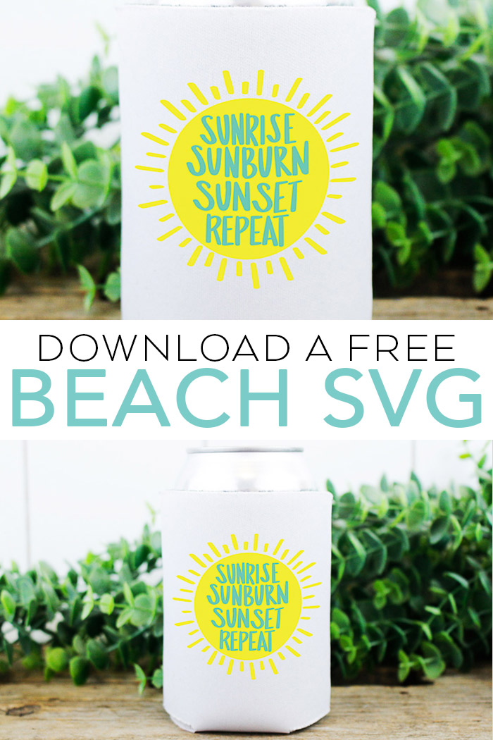 free beach SVG file pinterest image