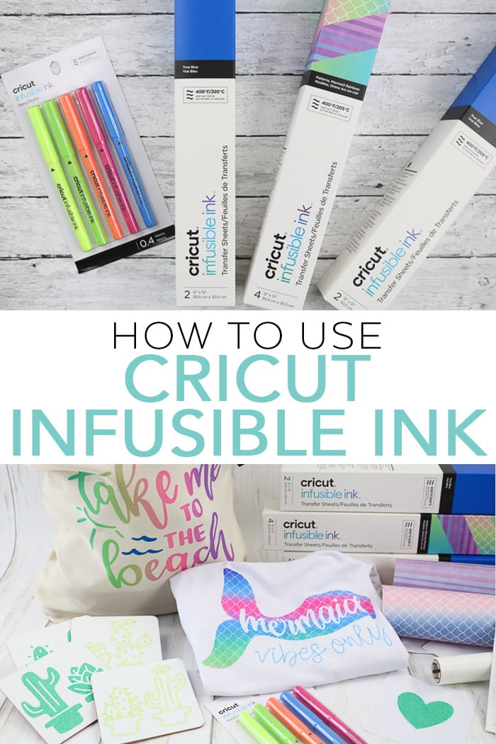 Learn how to use Cricut infusible ink! You can put this on everything from shirts to totebags to coasters and more! See our instructions to make sure your projects turn out! #cricut #cricutmade #madewithmichaels #infusibleink 