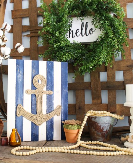 diy nautical art using rope