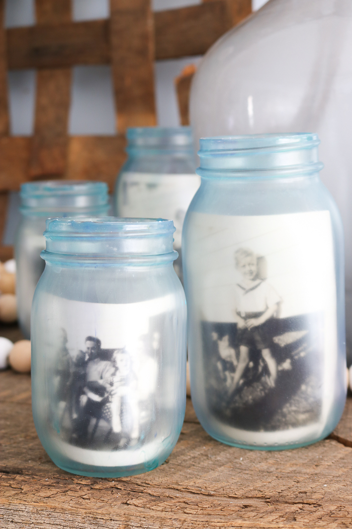 making jars with a vintage look