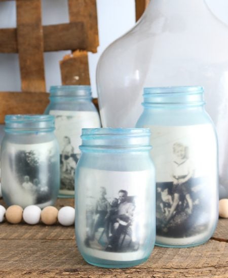how to paint jars to look vintage