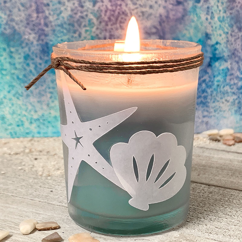 Sea shell candle holder 