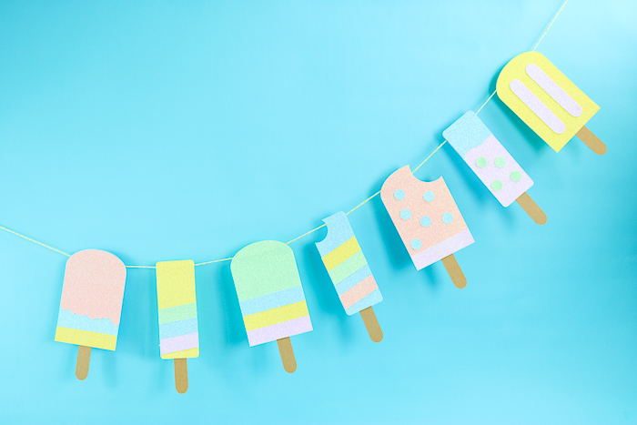 popsicle banner made with summer svg file