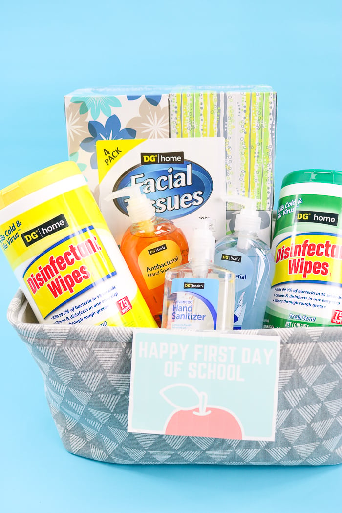 teacher gift basket for first day of school