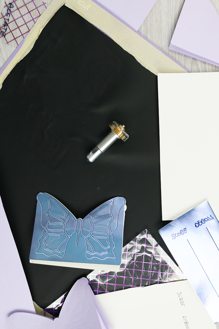 cricut deboss tip on foil 