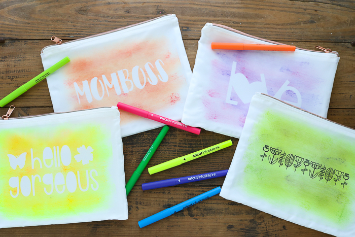 how to make diy makeup bags using cricut infusible ink