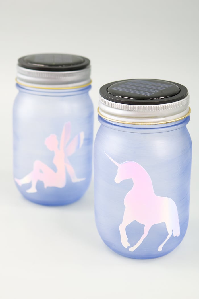 fairy night light from a mason jar