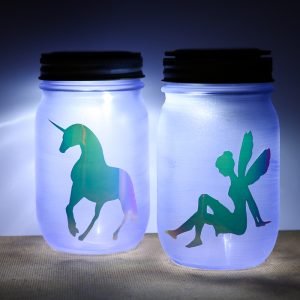 unicorn mason jar