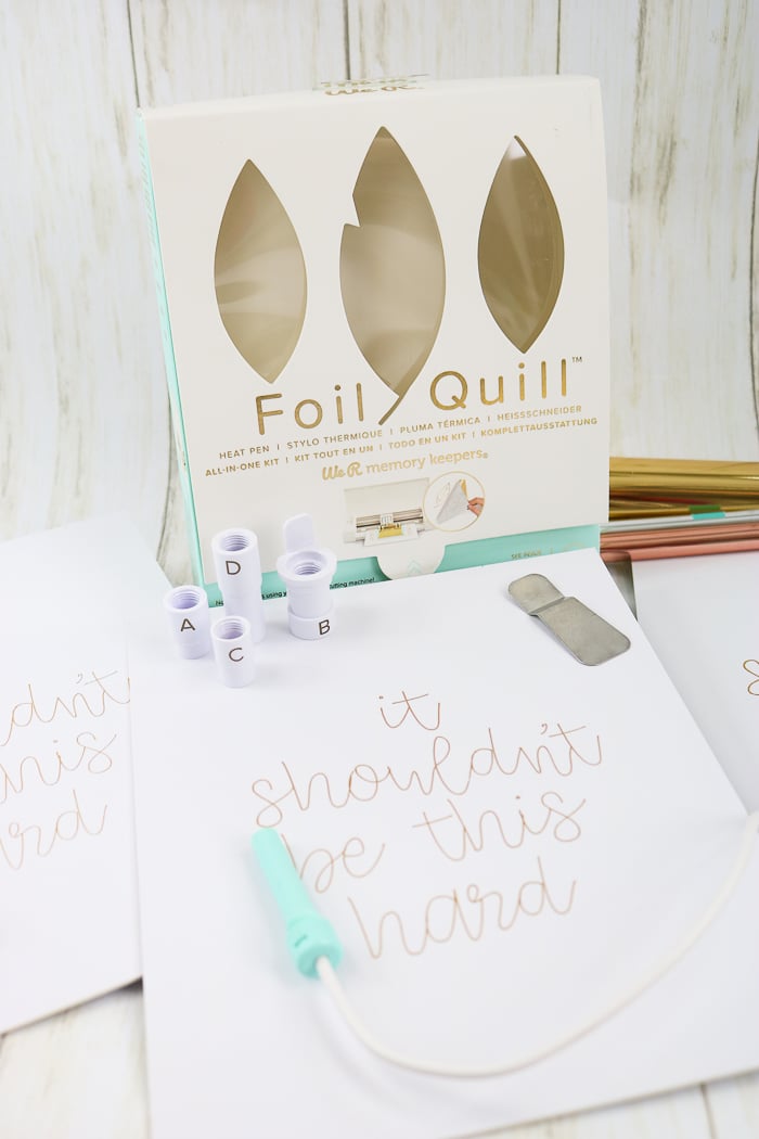 How to use a Foil Quill Freestyle pen - Creative Ramblings