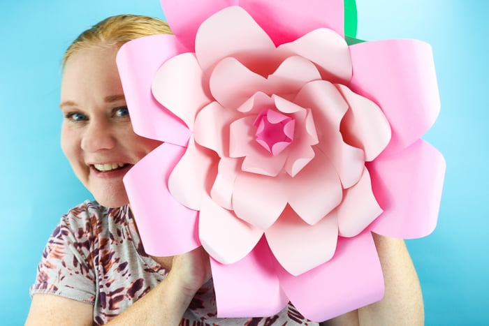 These giant paper flowers are the perfect way to add some color to a party!