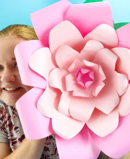 how to make flowers out of paper with a Cricut