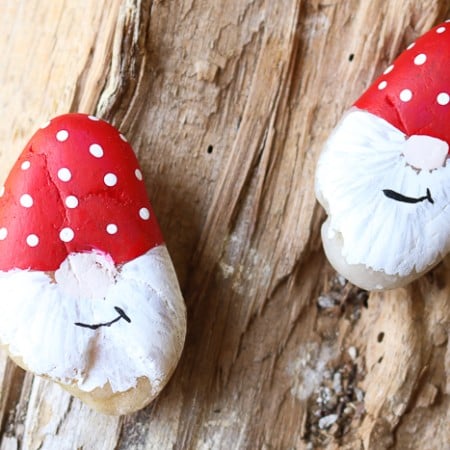 gnome painted garden rocks