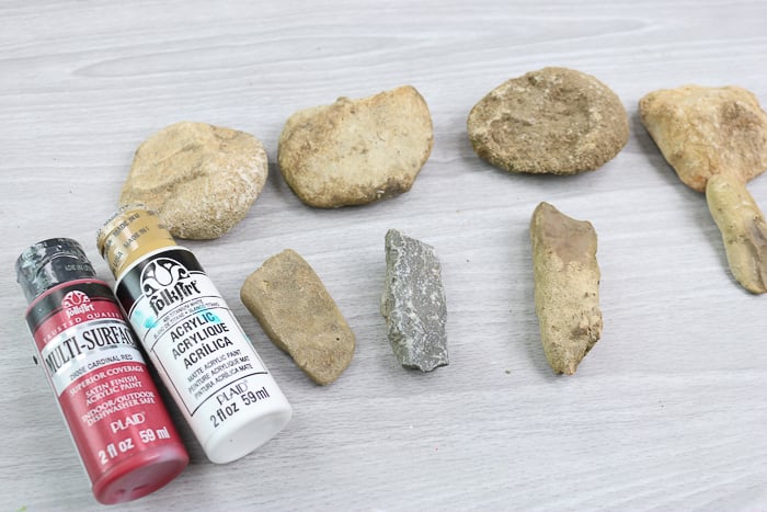 supplies needed to paint stones