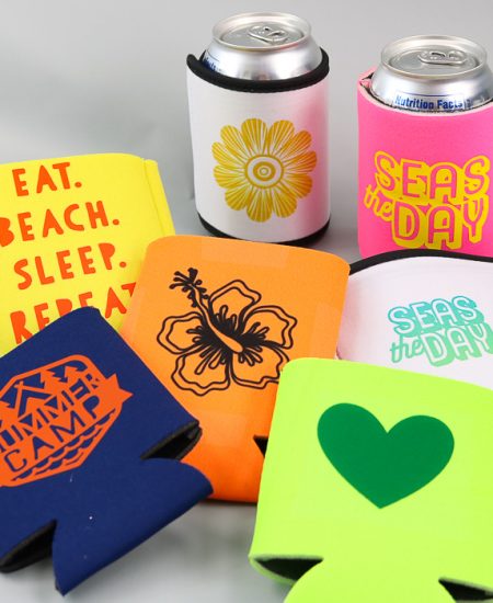 design your own koozie on a cricut machine