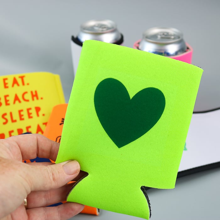 create your own koozie on a cricut machine